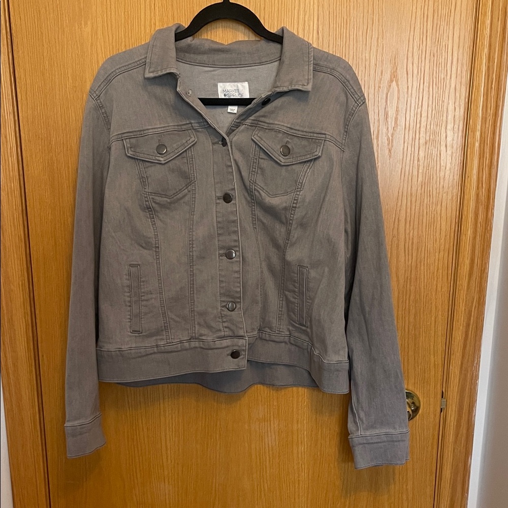 Market & Spruce Charcoal Jean Jacket